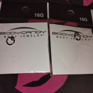 BodyCandy 16G Stainless Steel Eyebrow Hoops